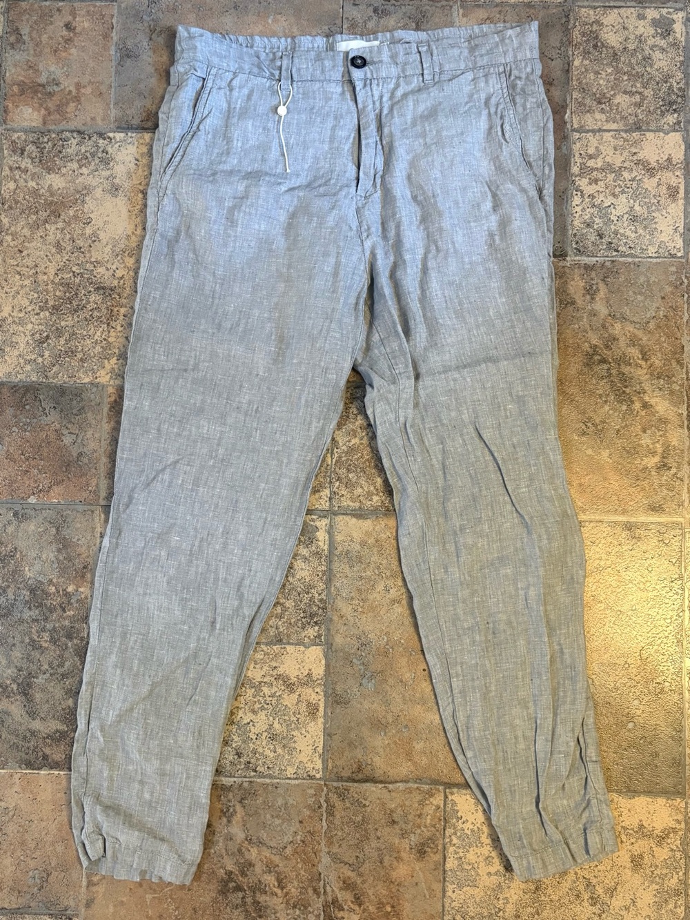 Porter and Ash gray linen pants